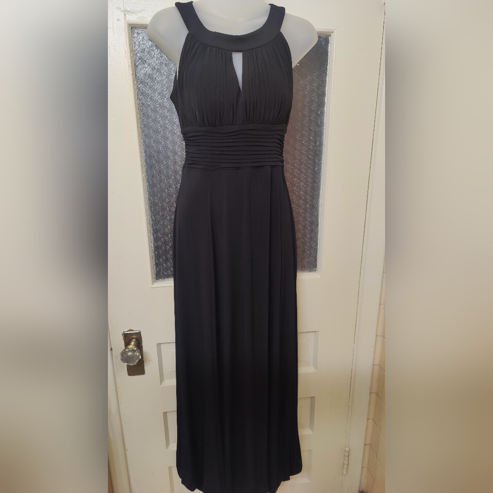 Signature by Sangria Black Backless Dress